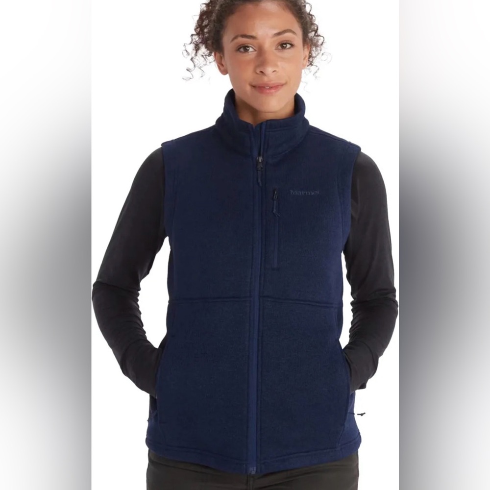Marmot Drop Line Fleece Vest ** Women’s Medium ** Breathable and Warm **
